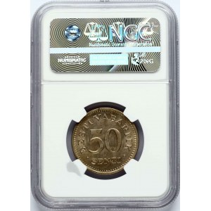 Estonie 50 Senti 1936 NGC MS 63