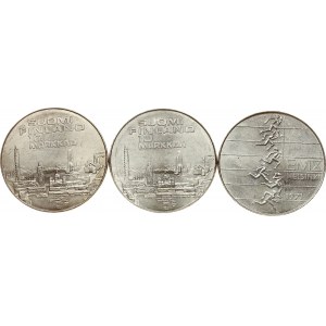 Finland 10 Markkaa 1971 Athletic Championships Lot of 3 coins