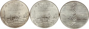 Finsko 10 Markkaa 1971 Atletické mistrovství Sada 3 mincí