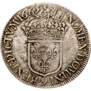 Francia Ecu 1665 9