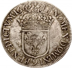 Francia Ecu 1665 9