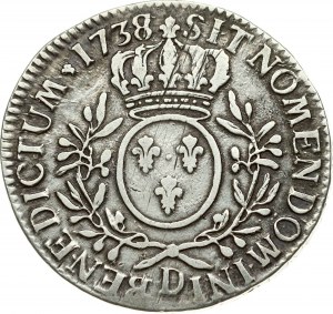 Francja Ecu 1738/7 D