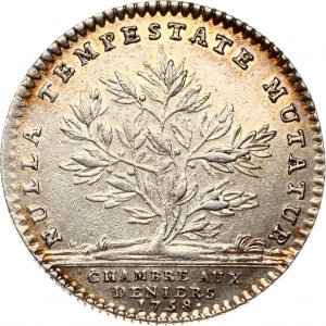 France Token 1758 Nulla Tempeste Mutatur