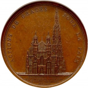 Francja Medal Te Deum w katedrze wiedeńskiej NGC MS 63 BN