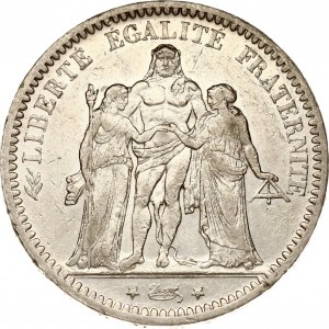 Francia 5 Franchi 1873 A