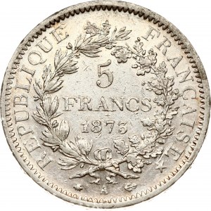 Francia 5 Franchi 1873 A