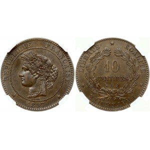 Francie 10 centů 1897 A NGC MS 62 BN