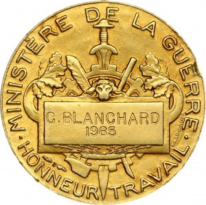 France Médaille ND Ministère de la guerre Honneur travail