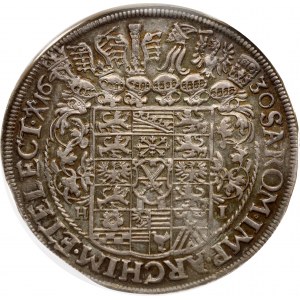 Allemagne Saxe Taler 1630 HI NGC AU 58