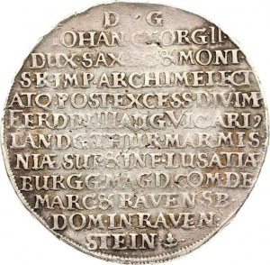 Saxony Taler 1657 Vicariat