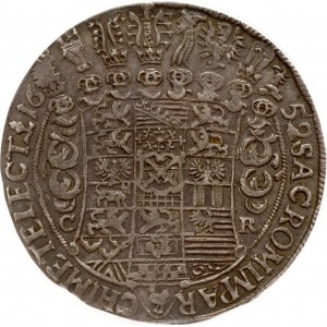 Německo Saský tolar 1659 CR PCGS AU Detail