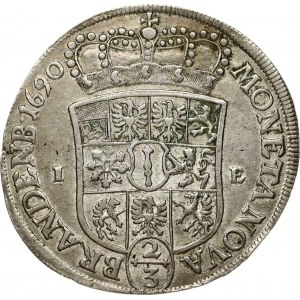 Brandenburgia-Prusy 2/3 Taler 1690 IE