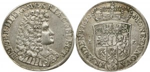 Brandenburgia-Prusy 2/3 Taler 1690 IE