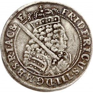 Německo Braniborsko-Prusko 18 Groscher 1699 SD