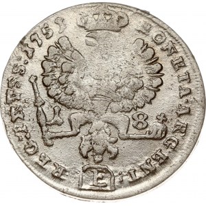 Nemecko Prusko 18 Groscher 1751 E