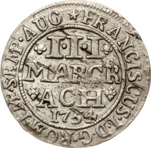 Deutschland Aachen 3 Marck 1754