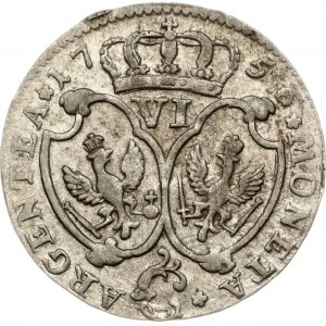 Prussia 6 Groscher 1756 C