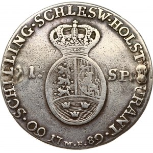 Deutschland Schleswig und Holstein 1 Speciesthaler / 60 Schilling Courant 1789 MF
