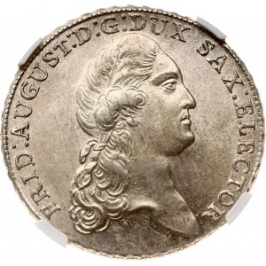 Německo Saský tolar 1790 IEC NGC UNC DETAILY