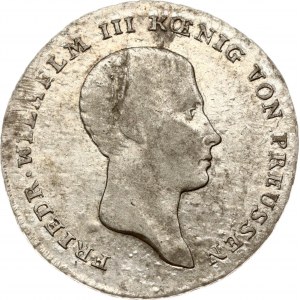Germany Prussia 1/6 Taler 1814 A