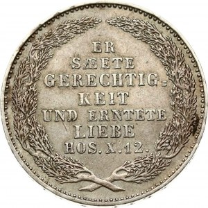 Sasko 1/3 Taler 1854 Smrt krále