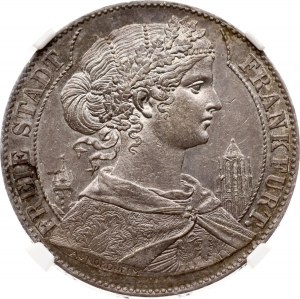 Niemcy Frankfurt Taler 1858 NGC AU 58