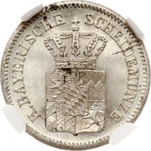 Deutschland Bayern 1 Kreuzer 1871 NGC MS 66