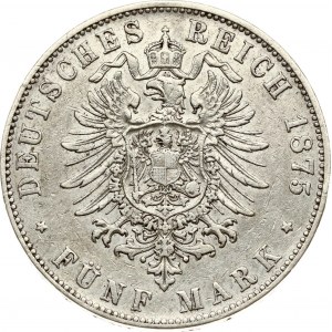 Baden 5 Mark 1875 G
