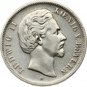 Bavaria 5 Mark 1876 D