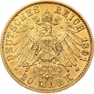 Allemagne Prusse 20 Mark 1891 A