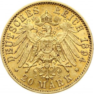 Preußen 20 Mark 1894 A