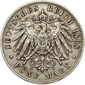 Bavaria 5 Mark 1898 D