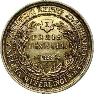 Medaille 1898 für Hundezucht