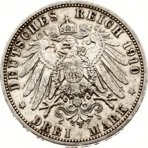 Nemecko Prusko 3 marky 1910 A