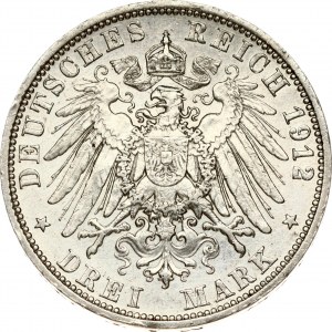 Prussia 3 marco 1912 A
