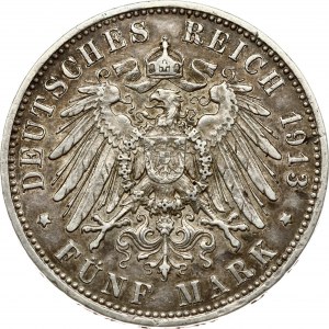 Prussia 5 Mark 1913 A