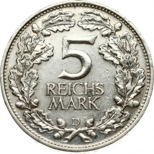 5 Reichsmark 1925 D Renania