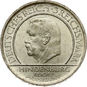 Weimar Republic 3 Reichsmark 1929 A Verfassung