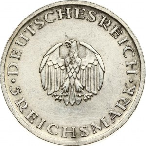 Repubblica di Weimar 5 Reichsmark 1929 A Lessing