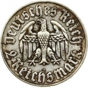 Repubblica di Weimar 2 Reichsmark 1933 A Martin Lutero