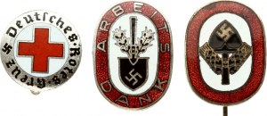 Allemagne Lot de 3 insignes (1938)