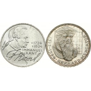 Spolková republika 5 mariek 1969 F a 1974 D Sada 2 mincí