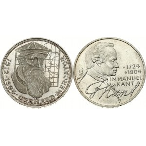 Nemecko Spolková republika 5 mariek 1969 F a 1974 D Sada 2 mincí