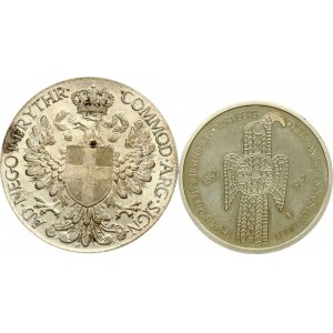 Repliche di Germania 5 marchi 1952/2006 e Eritrea Taler 1918 Lotto di 2 pezzi