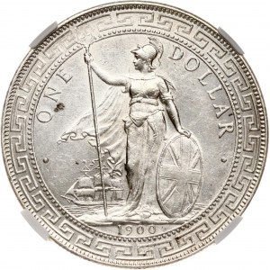 Obchodní dolar Velké Británie 1900 B NGC MS 61