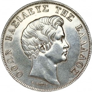 Grécko 5 drachmai 1833 A