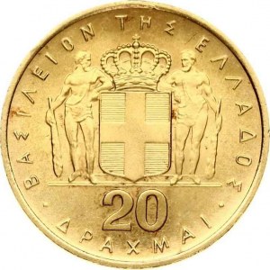 Řecko 20 drachmai Revoluce 21. dubna 1967