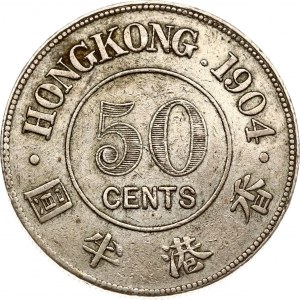 Hongkong 50 centů 1904