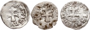 Maďarský denár ND (1373-1382) Sada 3 mincí