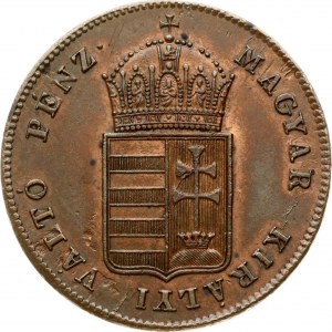Maďarsko 1 Kreuzer 1848 Válka o nezávislost mince